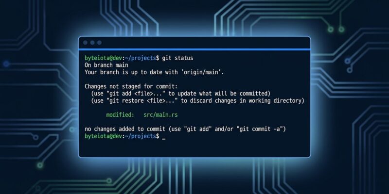 OpenCode terminal interface showing AI coding agent with blue and white ByteIota branding