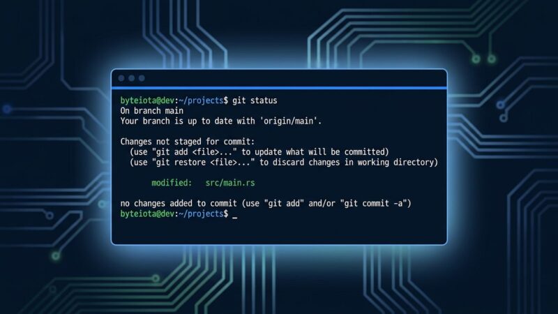 OpenCode terminal interface showing AI coding agent with blue and white ByteIota branding