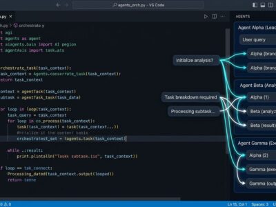 VS Code 1.128 Agents window showing multiple parallel chat sessions with branched conversation threads