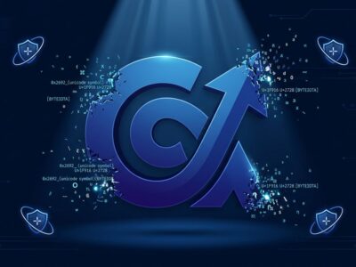 Claude Code logo with invisible Unicode markers dispersing from edges, revealing hidden API request fingerprinting