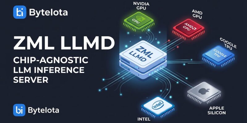 ZML LLMD inference server connecting to NVIDIA, AMD, Google TPU, Intel, and Apple chip backends