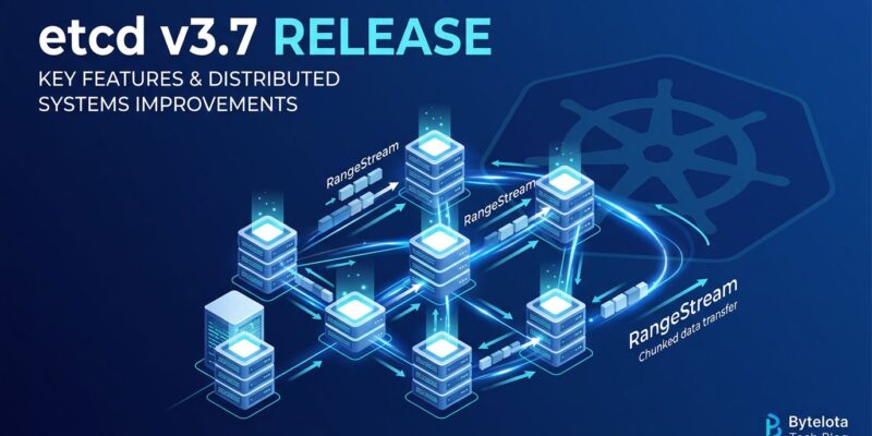 etcd v3.7.0 release featuring RangeStream streaming data flow and distributed cluster visualization