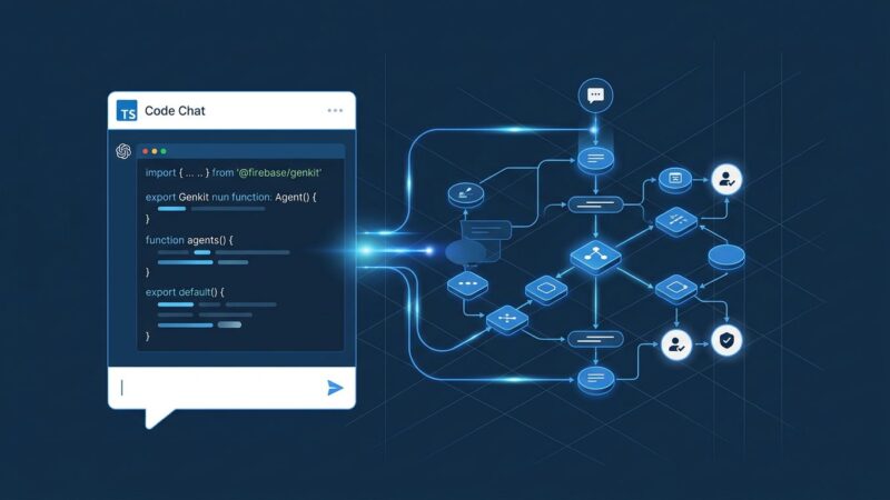 Firebase Genkit Agents API stateful chat agents diagram