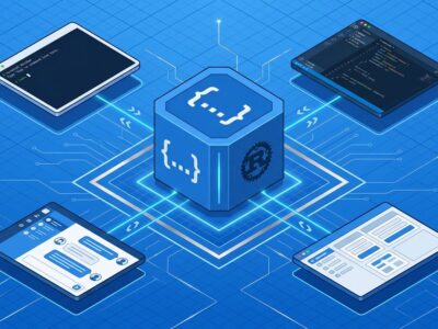 Isometric illustration of the Codex App Server hub connecting CLI, VS Code, macOS app, and ChatGPT Work surfaces via bidirectional JSON-RPC protocol lines