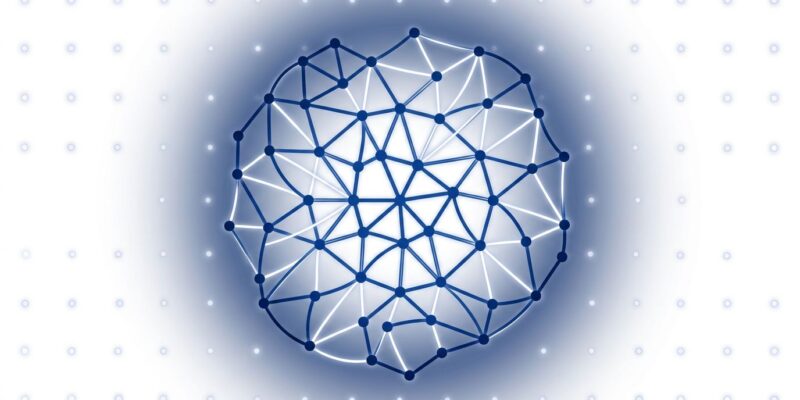 Mathematical graph network with blue glowing cycle paths and AI agent swarm pattern representing GPT-5.6 Sol Ultra solving the Cycle Double Cover Conjecture