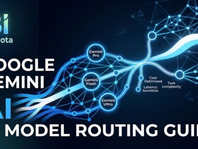 Gemini 3.5 Pro routing decision guide showing AI model comparison with Pro, Flash, and Fable 5 paths