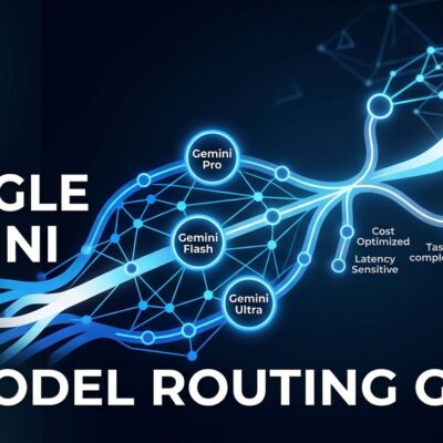 Gemini 3.5 Pro routing decision guide showing AI model comparison with Pro, Flash, and Fable 5 paths