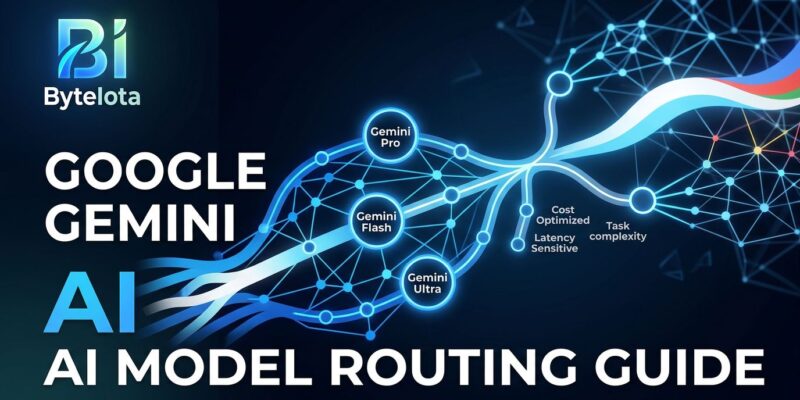 Gemini 3.5 Pro routing decision guide showing AI model comparison with Pro, Flash, and Fable 5 paths