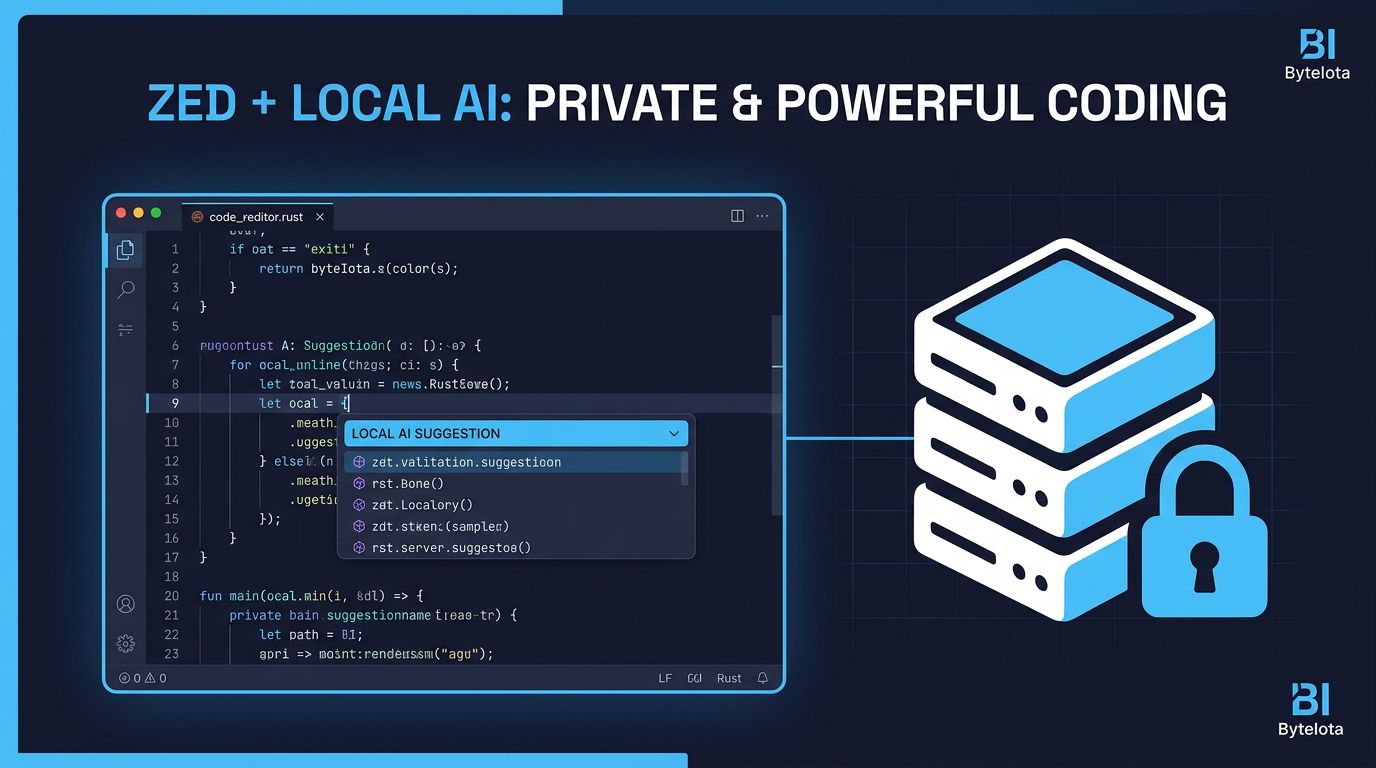 Zed 1.10: Run Local AI Models, Keep Code Private