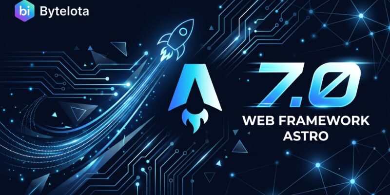 Astro 7.0 release featuring Rust compiler rewrite and Vite 8 with Rolldown bundler for 61% faster builds