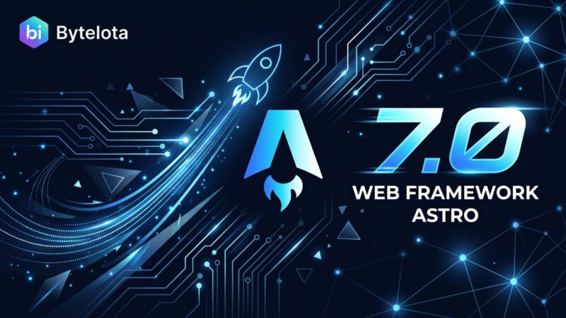 Astro 7.0 release featuring Rust compiler rewrite and Vite 8 with Rolldown bundler for 61% faster builds