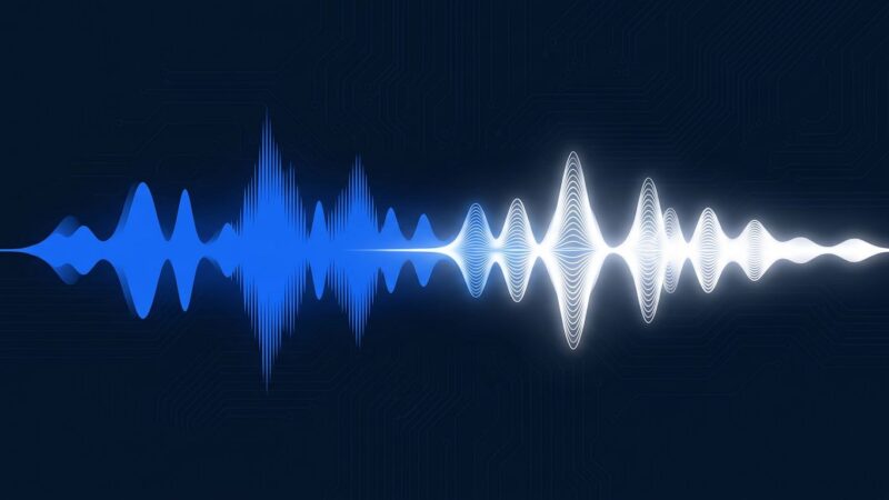 Visualization of two simultaneous audio streams representing GPT-Live-1 full-duplex voice architecture