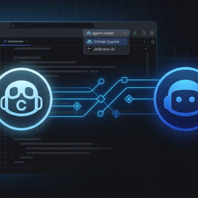 GitHub Copilot native agent picker in JetBrains AI Assistant IDE interface