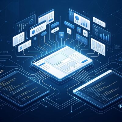 Google Stitch AI design tool interface showing MCP connection to Claude Code and Cursor code editors