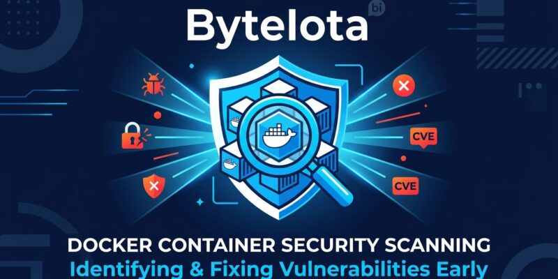 DockSec Docker security scanner shield protecting containers with vulnerability scan rays - OWASP Incubator Project