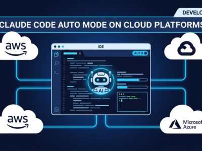 Claude Code auto mode enabled by default on AWS Bedrock, Google Cloud Vertex AI, and Azure Foundry showing agentic AI workflow in enterprise cloud environments