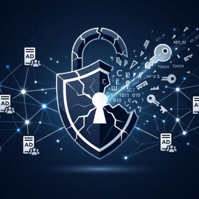 Kerberos authentication security diagram showing RC4 deprecation and AES migration for Active Directory service accounts