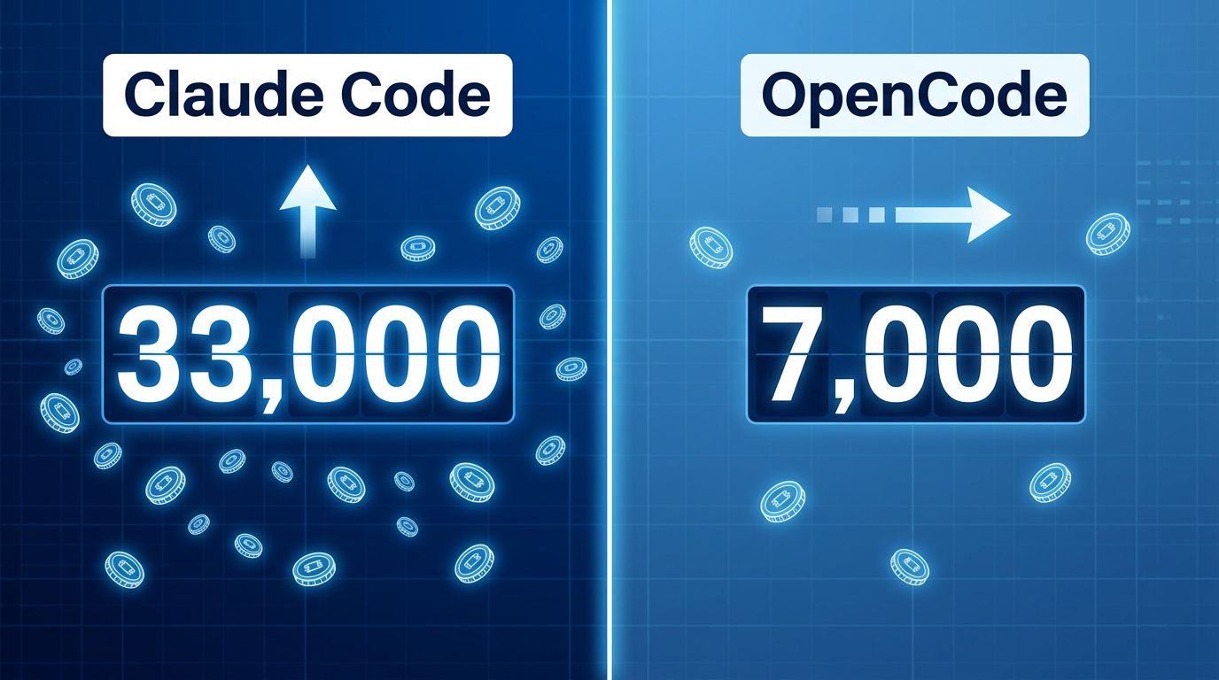Claude Code Token Overhead: 4.7x More Than OpenCode