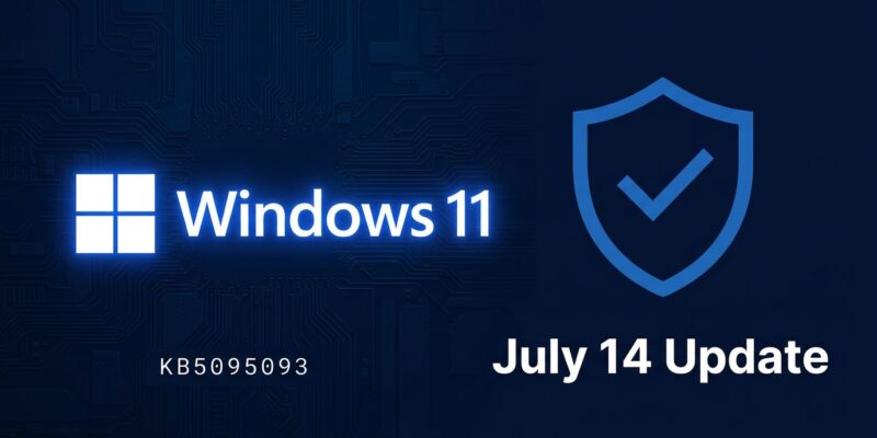 Windows 11 July 2026 update KB5095093 featuring Point-in-time Restore and Kerberos RC4 enforcement