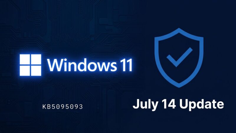 Windows 11 July 2026 update KB5095093 featuring Point-in-time Restore and Kerberos RC4 enforcement