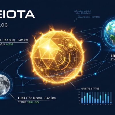 Three orbs representing GPT-5.6 Sol Terra and Luna model tiers from OpenAI on a dark blue tech background