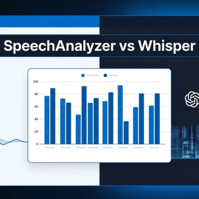 Apple SpeechAnalyzer API vs OpenAI Whisper benchmark comparison chart for iOS 26 developers