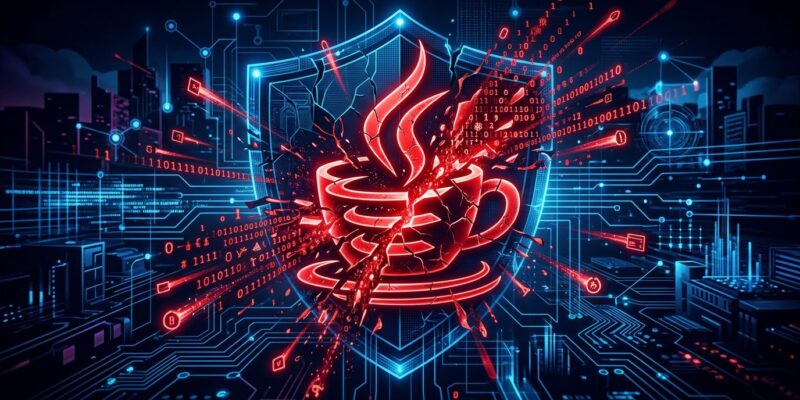 QuimaRAT Java malware cross-platform RAT threat illustration with cybersecurity theme