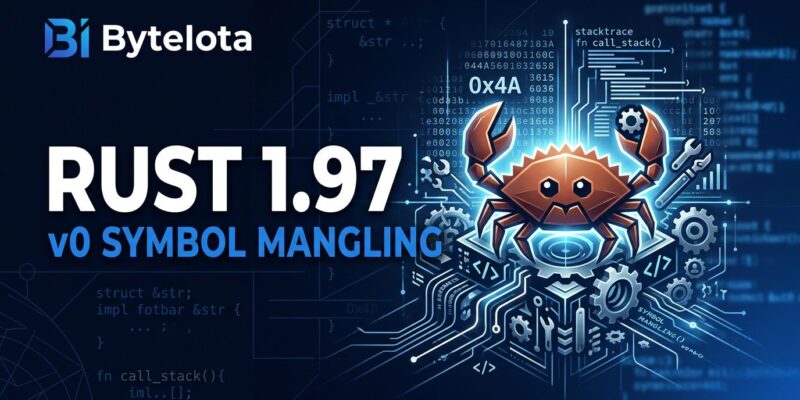 Rust 1.97.0 release featuring v0 symbol mangling as new default