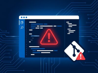 Cursor IDE security warning showing unpatched git.exe RCE vulnerability