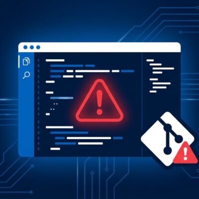Cursor IDE security warning showing unpatched git.exe RCE vulnerability