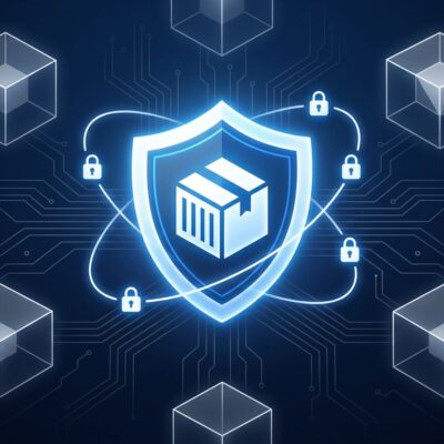 Illustrated shield with isolated sandbox containers on a dark blue background representing Google Cloud Run sandbox security for AI agents