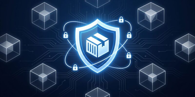 Illustrated shield with isolated sandbox containers on a dark blue background representing Google Cloud Run sandbox security for AI agents