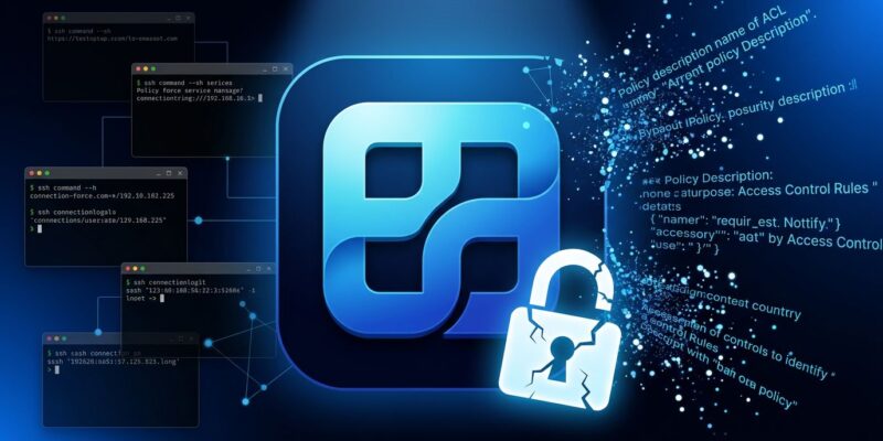 Tailscale logo with broken padlock symbol representing SSH security vulnerability TS-2026-009 root access bypass