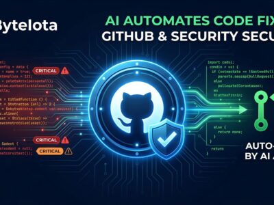 GitHub Copilot agentic autofix workflow showing AI agent exploring codebase, running CodeQL verification, and opening a draft pull request
