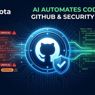GitHub Copilot agentic autofix workflow showing AI agent exploring codebase, running CodeQL verification, and opening a draft pull request