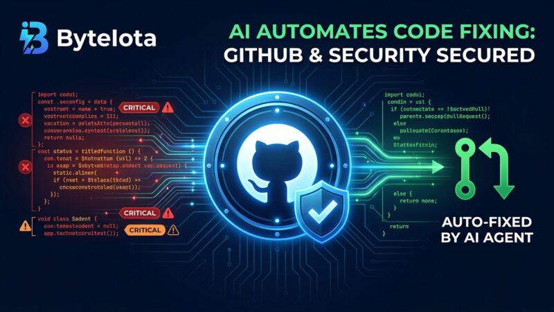 GitHub Copilot agentic autofix workflow showing AI agent exploring codebase, running CodeQL verification, and opening a draft pull request
