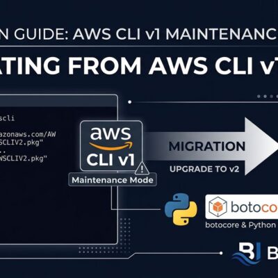 AWS CLI v1 maintenance mode migration guide - terminal showing AWS CLI v2 migration commands