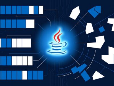 Java Project Valhalla value classes diagram showing memory flattening and scalarization in JDK 28 - blue and white tech visualization