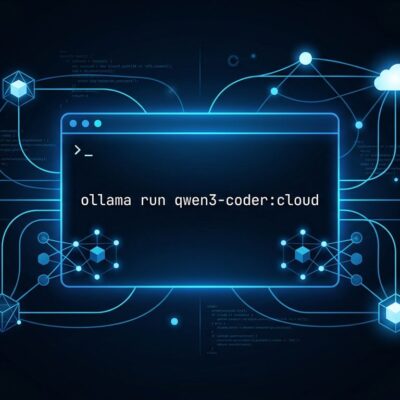 Ollama cloud and local AI platform illustration