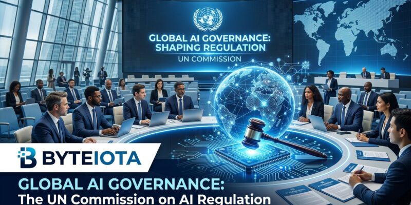 UN AI for Good Commission with tech CEOs Jensen Huang Andy Jassy Jack Clark governing AI globally