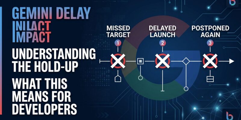 Google Gemini 3.5 Pro third delay timeline showing three missed launch deadlines with stopgap Gemini 3.6 Flash strategy