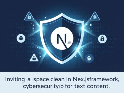 Next.js security shield protecting against vulnerabilities