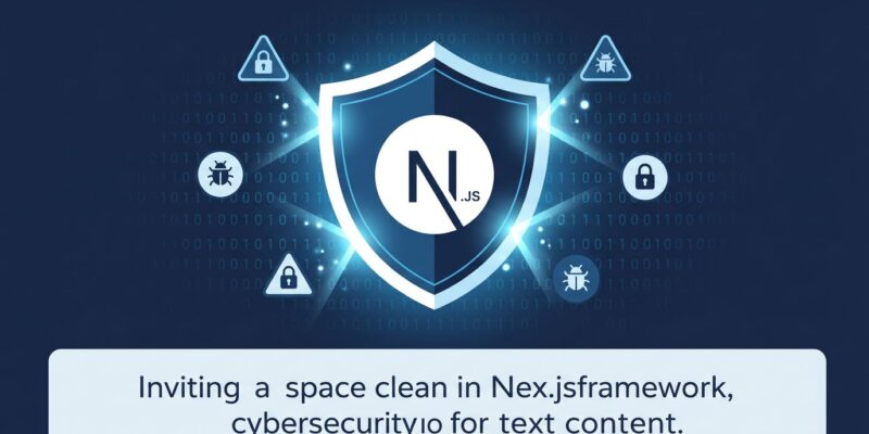 Next.js security shield protecting against vulnerabilities