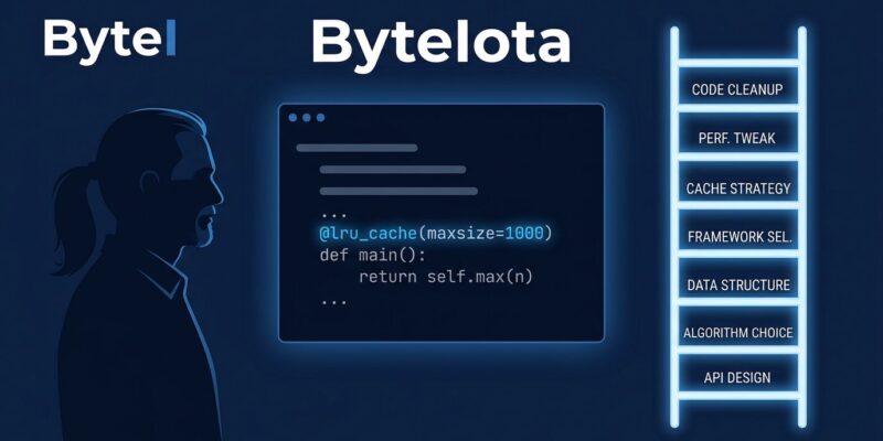 A ponytail-wearing senior developer at a terminal showing the Ladder of Laziness concept for AI coding agents