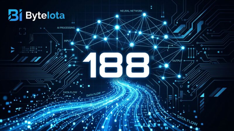 Databricks data lake visualization with $188B valuation concept in blue and white