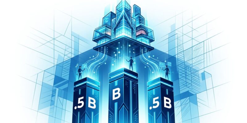 Three investment pillars representing AWS, Microsoft, and Anthropic's billion-dollar bets on enterprise AI implementation