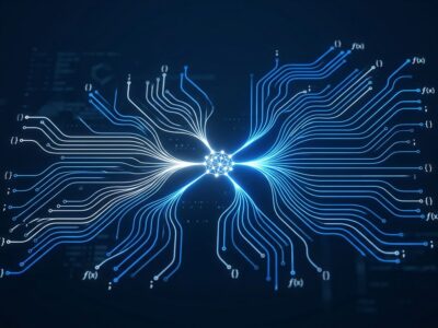 Abstract visualization of parallel AI subagents branching from a central orchestrator node, representing Claude Code dynamic workflows