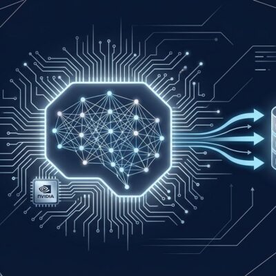 NVIDIA Nemotron 3 Embed embedding model architecture diagram with neural network nodes and data flow visualization