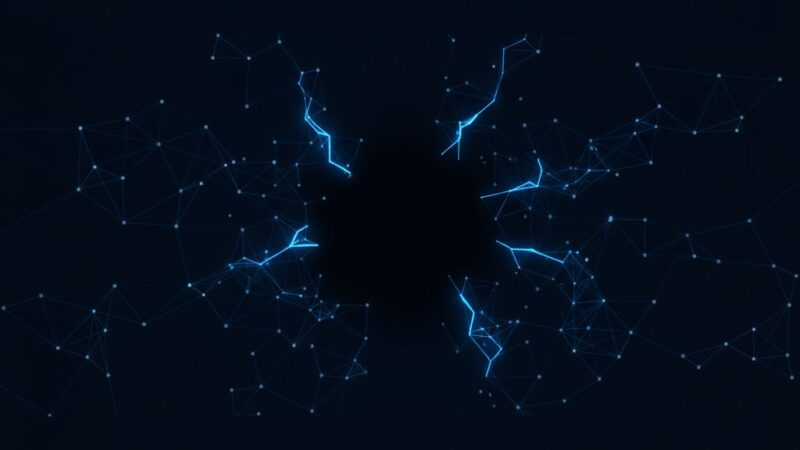 Fractured neural network diagram representing agentic AI project failures in production