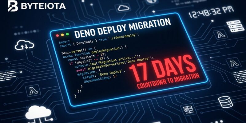 Deno Deploy Classic shutdown countdown - migration guide for developers